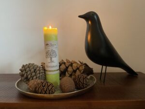 Eames Housbird und Allgäuer Kräuterkerzen